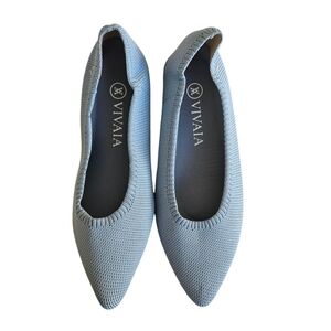 Vivaia Blue Aria Pointed Flats